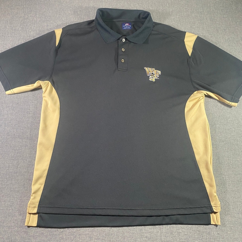 Pro Player Wake Forest Demon‎ Deacons Polo Shirt Mens Large NCAA Golf